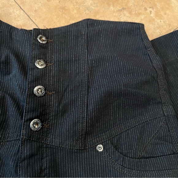 Foxy Jeans Y2K pinstripe high rise jeans size 11 - Picture 3 of 9